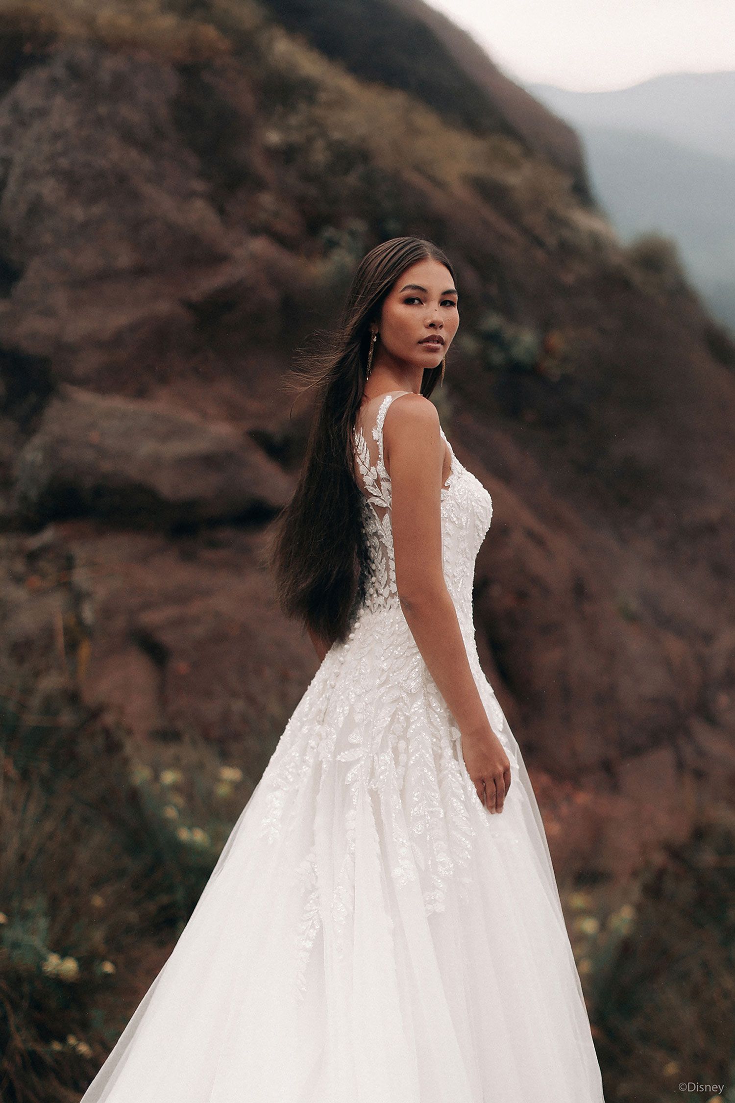 Pocahontas D435 wedding dress scenic background 3